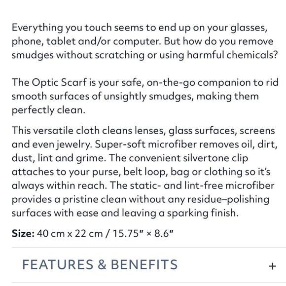 Norwex Signature Flora Blue Optic Scarf NWT - Picture 9 of 11